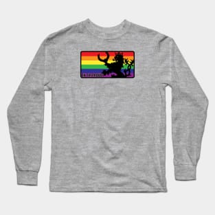 An Tir Pride - Pride Flag- Oblong Long Sleeve T-Shirt